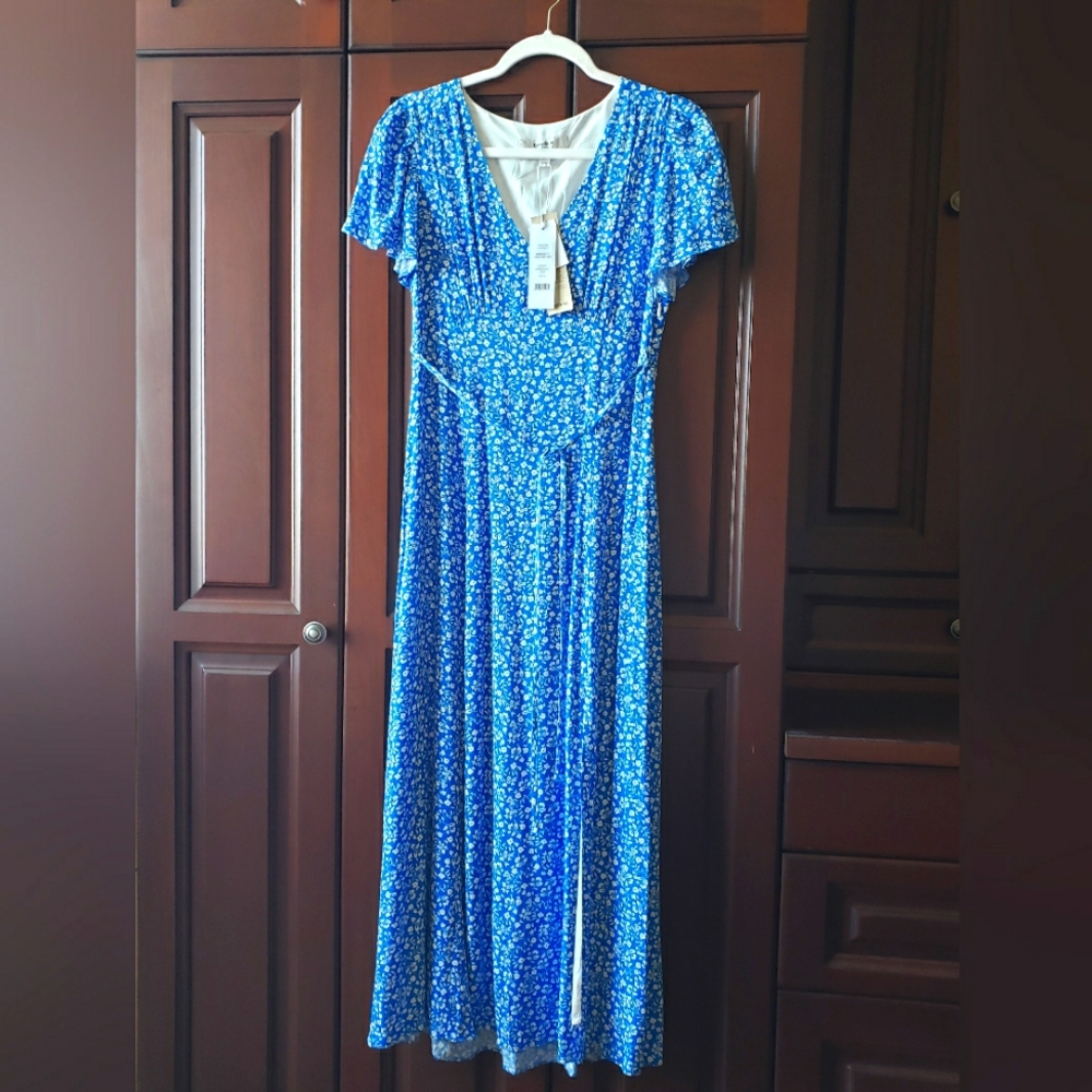 Ever New Blue and White Floral Maxi Dress